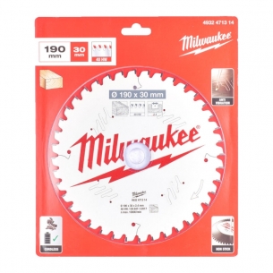 4932471314 Milwaukee Tarcza Tn�ca Pi�a Widiowa 190mm x 30mm otw�r x 40Z 