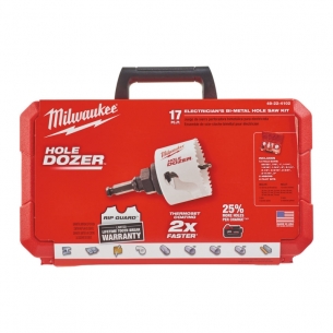 49224102 ZESTAW OTWORNIC MILWAUKEE BIMETAL Hole Dozer 17el