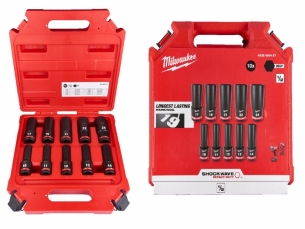 4932480457 ZESTAW NASADEK UDAROWYCH 1/2'' 10 el MILWAUKEE  D�ugich