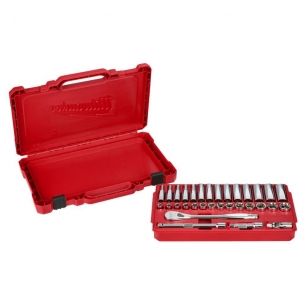 4932464945 Milwaukee Zestaw Nasadek z Grzechotką 3/8 6-19mm Metryczne 32szt