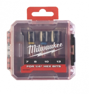 4932492445 Milwaukee Zestaw Nasadek udarowych magnetycznych magnes 7-13mm 4szt 