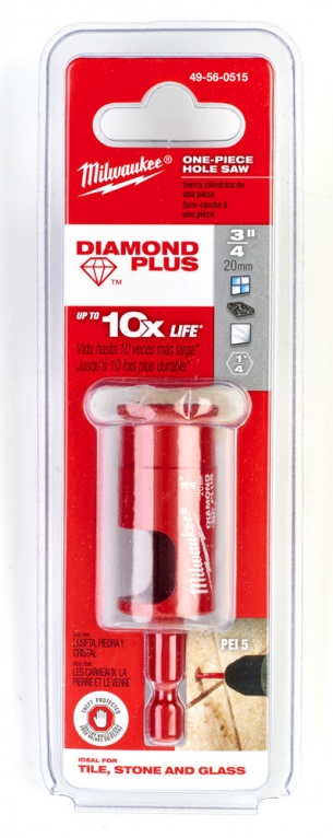 4932498348  Wiert�o Diamentowe PLUS 20mm Milwaukee do p�ytek Gresu