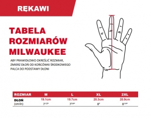Milwaukee R�kawice Sk�rzane M L XL XXL SMARTSWIPE