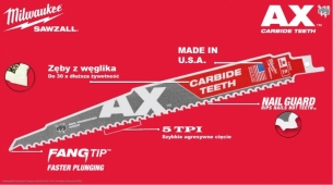 48005221 Brzeszczot do Lisiego Ogonu AX 150x5 Carbide TEETH 1szt 