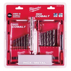 4932352470 MILWAUKEE Wiert�a do Metalu Kobalt 19szt HSS Kaset Zestaw  Wierte� 