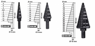 48899399 Zestaw Choinek Wierte� Wielostopniowych 3szt 4-35mm