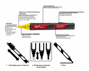 Marker Olejowy INKZALL ��ty Budowlany Szeroki 