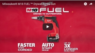 4933459201 MILWAUKEE Akumulatorowa Bezszczotkowa Wkr�tarka do suchej zabudowy  M18  AUTO-START M18 FSG-0X 