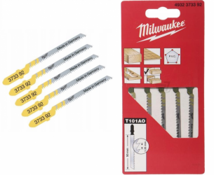 4932373392  Brzeszczot do drewna i PCV 50mm 5szt. MILWAUKEE 