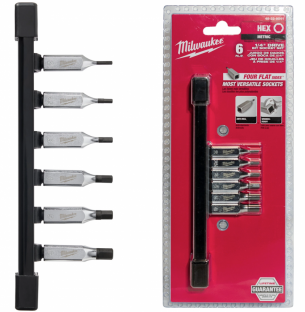 4932480566 MILWAUKEE ZESTAW BIT�W HEX BITY IMBUSY BIT IMBUS 2-6mm 1/4'' 6szt