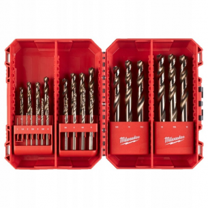 4932493868 MILWAUKEE ZESTAW WIERTE� DO METALU 25szt. 1-13mm HSS-G KOBALT
