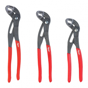 4932498543 Zestaw szczypiec nastawnych do rur Milwaukee 3 szt. 180/250/300 mm – podw�jnie z�bkowane