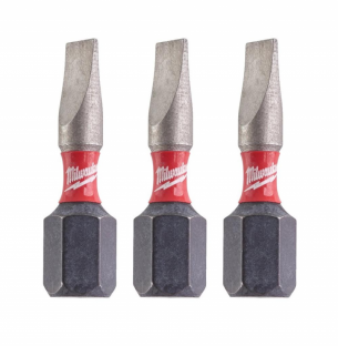 4932500387  Milwaukee Bity do wkr�tarki P�aski SL 0.8x5.5 25mm 3szt 