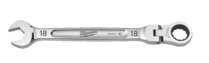 4932480191  Milwaukee Klucz P�asko-Oczkowy z ruchom� G��wka 18mm