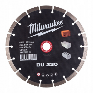 4932399524 MILWAUKEE MILWAUKEE TARCZA DIAMENTOWA DO BETONU DU 230MM