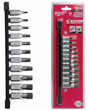 4932480567 ZESTAW NASADEK TRZPIENIOWYCH 3/8'' 4-14mm 11szt MILWAUKEE 