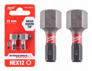 4932430900 Milwaukee BIT HEX IMBUS 12mm 2szt 25mm