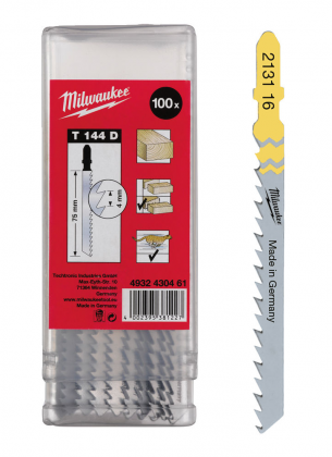 4932430461 Brzeszczot do drewna  75/4.0 T144D op 100szt. Milwaukee 