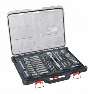 4932493661 Milwaukee Zestaw Nasadek Packout 1/2 1/4 63 szt