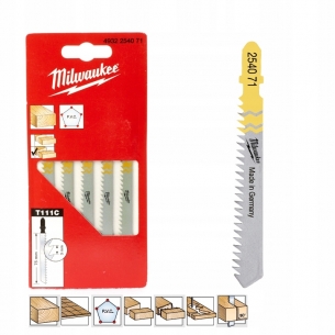 4932254071  Brzeszczot do drewna 75mm 5szt. MILWAUKEE 