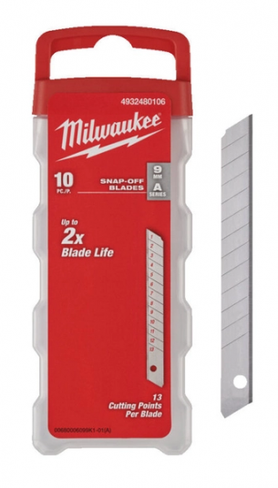 4932480106 MILWAUKEE OSTRZE �AMANE WYMIENNE 9 mm (10 sztuk) 