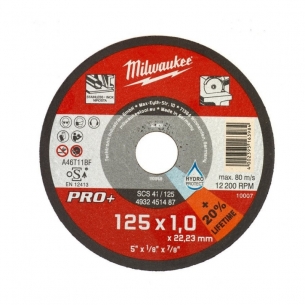 4932451487 Tarcza Tn�ca do Metalu PRO+ 125x 1,0mm Milwaukee 