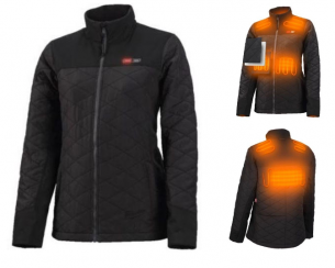 4933464342 KURTKA PODGRZEWANA CZARNA PUCHOWA M12 HJP LADIES DAMSKA L 