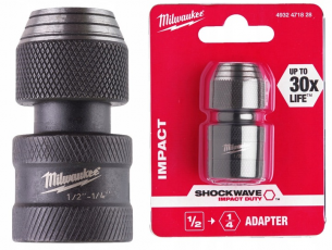 4932471828 MILWAUKEE Adapter Schockwave 1/2 na 1/4 hex Udar
