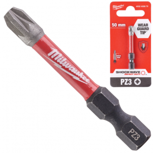 4932471566 MILWAUKEE BIT PZ1 x 50mm Krzy�owy Udar SHOCK