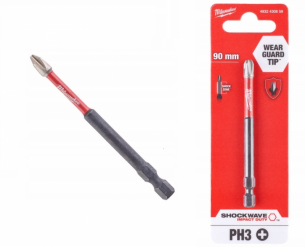 4932430859 Milwaukee Bit UDAROWY PH3x90mm IMPACT D�UGI 