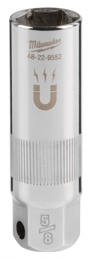 4932480676  Nasadka chromowana 3/8 z magnesem do �wiec zap�onowych 16mm Milwaukee