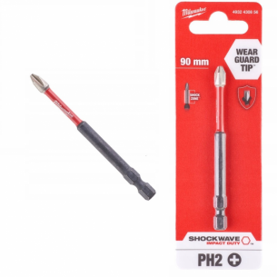 4932430856 Milwaukee Bit UDAROWY PH2x90mm IMPACT D�UGI 