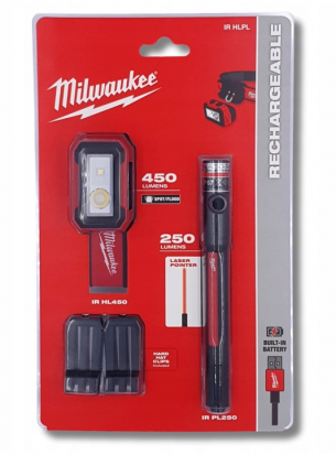 4933492104 ZESTAW CZO��WKA + LATARKA MILWAUKEE IR HL450PL250 