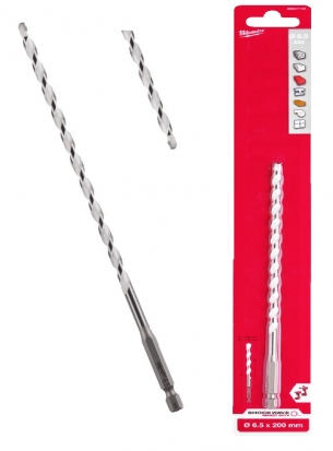 4932471101 WIERT�O UNIWERSALNE MILWAUKEE HEX 6.5 x 200 mm 
