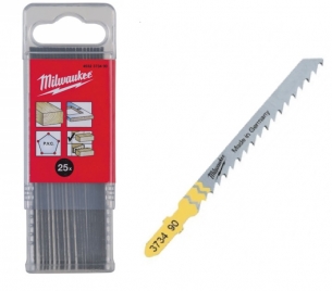 4932373490 Milwaukee Brzeszczoty do drewna 25szt  do wyrzynarki 75/4mm