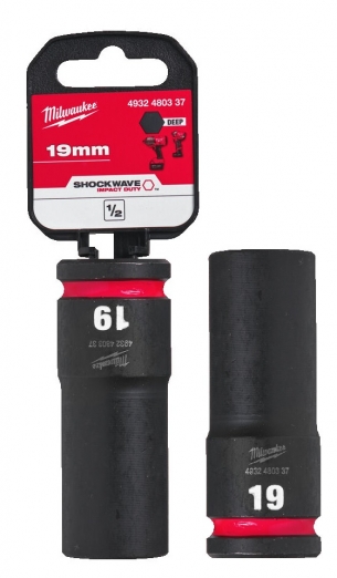 4932480337 Milwaukee Nasadka Udarowa 1/2 19mm Przed�u�ona Impact