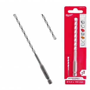 4932471095 WIERT�O UNIWERSALNE MILWAUKEE HEX 5.5 x 150 mm  