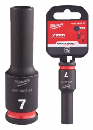 Milwaukee Nasadka Udarowa D�uga 3/8 6-pkt 7mm 4932480281