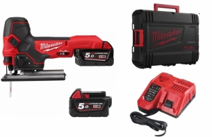 Milwaukee Wyrzynarka Aku 2 x 5.0Ah + �adowarka M18 FBJS-502X 4933464800