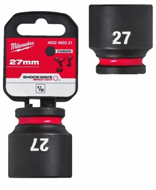 4932480321 Milwaukee Nasadka udarowa kr�tka 1/2  27mm 