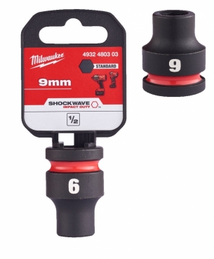 Milwaukee Nasadka udarowa kr�tka 1/2  9mm 4932480303