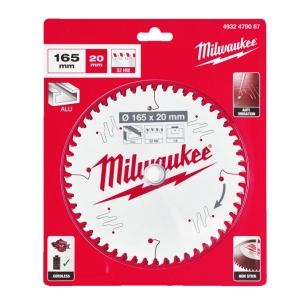 4932479087  Milwaukee Tarcza Tn�ca Widiowa 165mm x 20 otw�r x 42Z Alu 