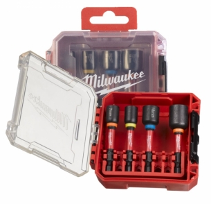 4932492445 Milwaukee Zestaw Nasadek udarowych magnetycznych magnes 7-13mm 4szt 