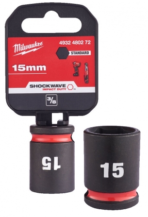 Milwaukee Nasadka Udarowa Kr�tka 3/8 6-pkt 15mm 4932480272