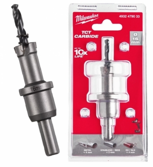 4932479033 Milwaukee Otwornica do stali nierdzewnej metalu 16 mm TCT