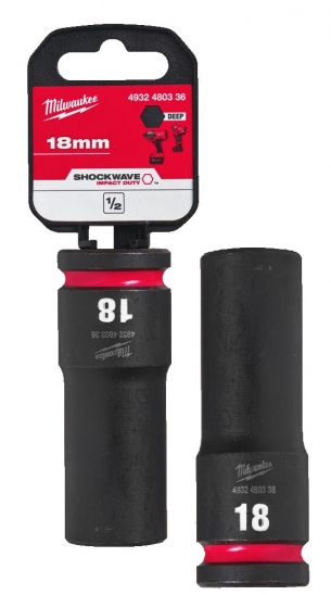 4932480336 Milwaukee Nasadka Udarowa 1/2 18mm Przed�u�ona Impact