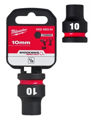 4932480304 Milwaukee Nasadka udarowa kr�tka 1/2  10mm 