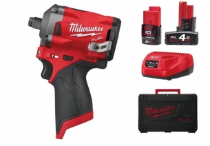 Milwaukee Subkompaktowy Klucz Udarowy M12 339Nm M12FIWF12-422X 4.0Ah 2.0Ah + Ladowarka + Walizka