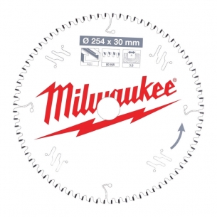 4932471318 Milwaukee Tarcza Tn�ca Widiowa do aluminium 254mm x 30otw�r x80Z 