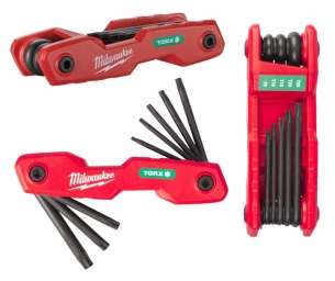 4932480979 KLUCZE TORX SK�ADANE MILWAUKEE 8 SZT T9-T40 